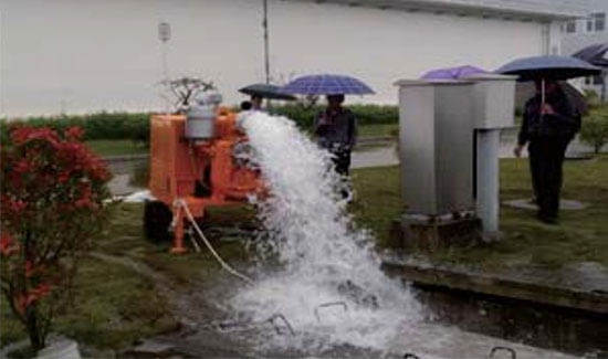 Basement discharge water
