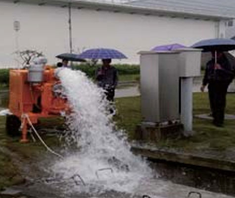 Basement discharge water