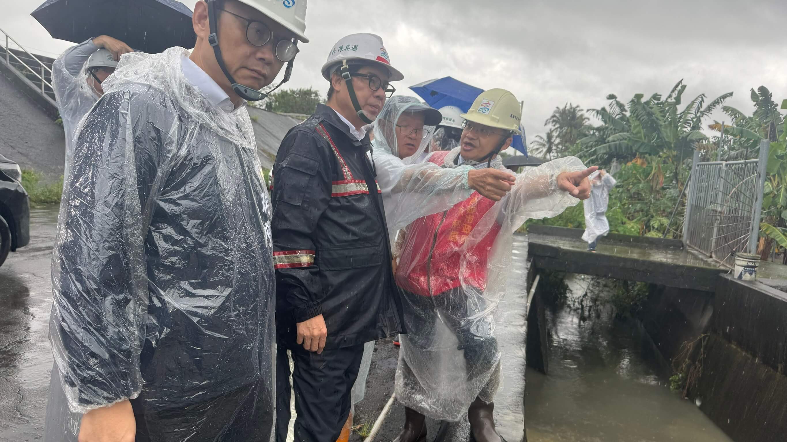 高雄市長視察抽水站